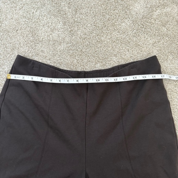 J Jill Pants Womens Ponte Slim Leg Pull On Hem Slits Stretchy Casual Career Sz L - Picture 9 of 11